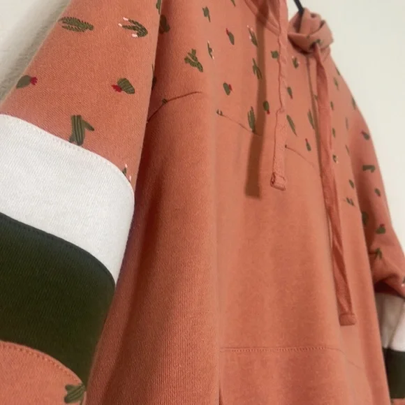 No Boundaries Cactus Flower Hoodie - Picture 3 of 4